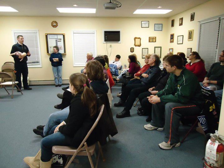 Community learns CPR at the Sand Lake Ambulance